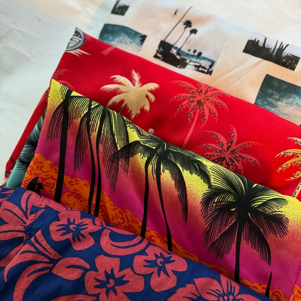 Bundle of 4 Hawaiian Size LARGE Shirts